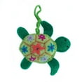 thumbnail image 2 of Sea Turtle Christmas Ornament, Fair Trade Embroidered Wool Handmade in Peru, 2 of 5