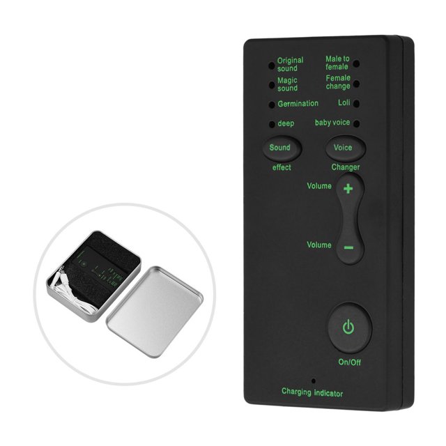 M1 Mini Portable Sound Effects Machine Voice Changer Device Audio Card Sound Changer for Live Streaming Online Chatting Singing for Smartphone Tablet PC