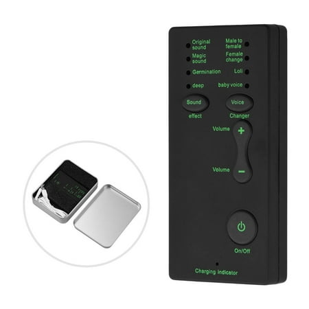 

HLONK M1 Mini Portable Sound Effects Machine Voice Changer Device Audio Card Sound Changer for Live Streaming Online Chatting Singing for Smartphone Tablet PC
