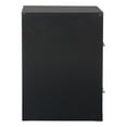 thumbnail image 3 of OSP Home Furnishings Locking Metal File Cabinet with 2 Drawers, Textured Black, 3 of 9