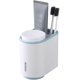 thumbnail image 1 of Soporte de cepillo de dientes montado en la pared, estante de almacenamiento de pasta de dientes, 2 tazas, adecuado para todos los tipos de cepillos de dientes (azul) Feliz Sencillez, 1 of 4