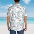 thumbnail image 6 of Balery Rabbit Back View Print Men's Hawaiian Shirts Short Sleeve Beach Shirt Relaxed Fit Vacation Button Down Shirts-Small, 6 of 9