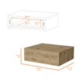 thumbnail image 7 of DeeHome Wesley Macadamia Wall-Mounted Floating Nightstand, 7 of 7