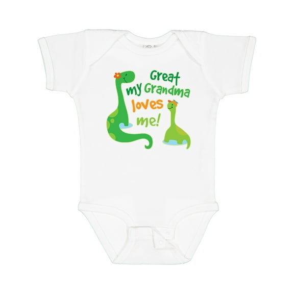 Inktastic My Great Grandma Loves Me Boys Baby Bodysuit