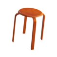 thumbnail image 4 of Luzkey Solid Wood Round Stool Lightweight Dining Table Stool for Dorm Kitchen Hotel Brown, 4 of 8
