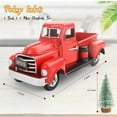 thumbnail image 3 of Vintage Red Truck Christmas Decor with Mini Christmas Tree, Christmas Tabletop Decoration, 3 of 7