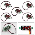 thumbnail image 1 of 5x Mini DC 0-30V Red LED 3-Digital Display Voltage Voltmeter Panel Calibratable, 1 of 7
