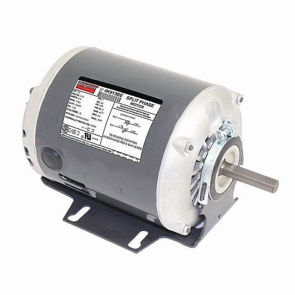 Dayton GP Mtr,Split Ph,ODP,1/2 HP,1725 rpm,56Z 4K913