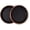 Copper, variant on 11" Heavy Duty Decorative Tray and Saucer Set, 2 Pack, Pot Planter Base for Indoor Outdoor Use, Black