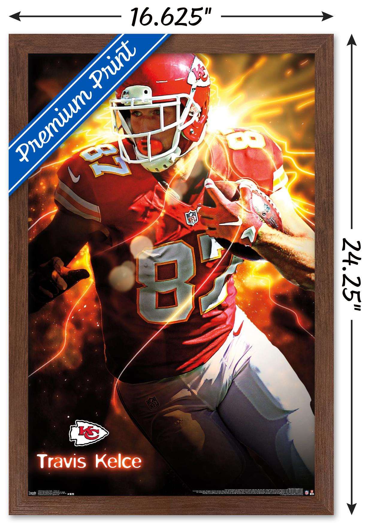 Travis Kelce Most Touchdowns In Postseason History For A Tight End With  Kansas City Chiefs NFL Home Decor Poster Canvas - REVER LAVIE