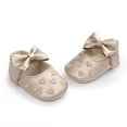 thumbnail image 5 of hengsof Infant Girls Soft Sole First Walking Shoes with Adorable Bow, Breathable Non Slip Crib Shoes for Babies 0-12 Months, Spring Fall Baby Girl Princess Shoes, 5 of 7