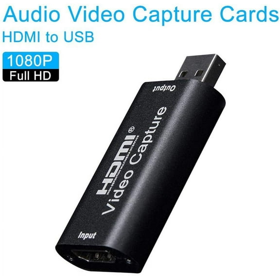 HDMI to USB Audio Video Capture Cards 1080p USB2.0 for High Definition Acquisition, Live Broadcasting