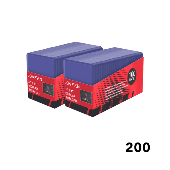 LOVFEN3 "x 4" tall transparent top loader for card sleeves, trading card sleeves, baseball card protectors for YuGiOh, MTG, TCG and sports card storage cases