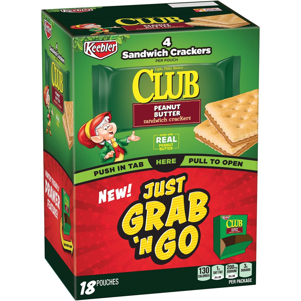 Keebler Grab 'N Go Peanut Butter Sandwich Crackers