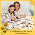 thumbnail image 4 of Gifts for Mom, 78"x60" Sunflower Mom Blanket Birthday Gifts for Mother Presents for Mother from Daughter Son Soft Throw Blanket for Mother's Day Thanksgiving Best Mom Gifts Ideas, 4 of 5