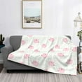 thumbnail image 2 of Rateoe Cute Pigs Pattern Flannel Throw Blanket, Ultra-soft Blanket for Bed, Couch, Car, Hypoallergenic Anti-pilling blanket-40"x30"(Horizontal), 2 of 6