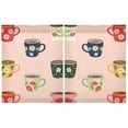 thumbnail image 2 of Coffee Mugs Kitchen Curtains Half Tier Curtain 2 Rod Pockets Bathroom Bedroom Cupborad Living Room 27"x24", 2 of 8