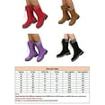 thumbnail image 2 of Gomelly Ladies Winter Shoes Lace Up Mid-Calf Boot Round Toe Boots Fashion Riding Hiking Purple 4.5, 2 of 6