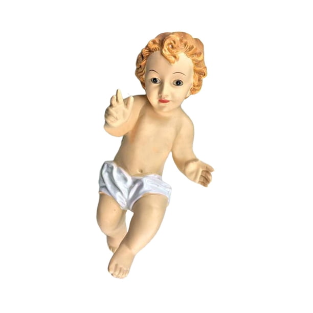 Estatuilla de Natividad de la estatua del Niño Jesús, escena de , decoración de escritorio, escultura de resina, estatuilla del niño Jesús