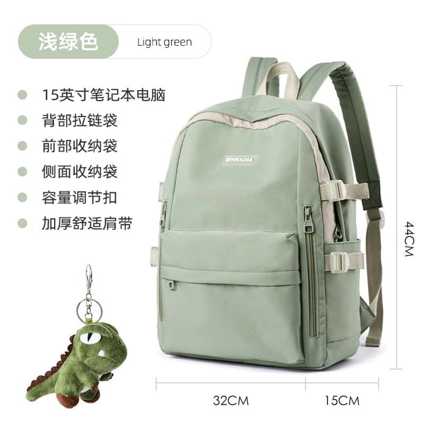 Mochila escolar para mujer, resistente al agua, apta para ordenador portátil de 15,6 pulgadas, morral de viaje y trabajo para adolescentes