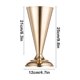 thumbnail image 3 of Jarrón trofeo de metal dorado o plateado para centro de mesa de boda | Portaflorales de hierro | Decoración de escritorio de hotel de 12 x 12 x 25 cm, 3 of 6