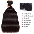 thumbnail image 4 of 12A Human Hair Bundles 18 20 22 Inch Straight Bundles 100% Unprocessed Brazilian Virgin Weave Bundles 3 Bundles Double Weft Raw Remy Human Hair Extensions (18 20 22 Inch) Natural Black, 4 of 8