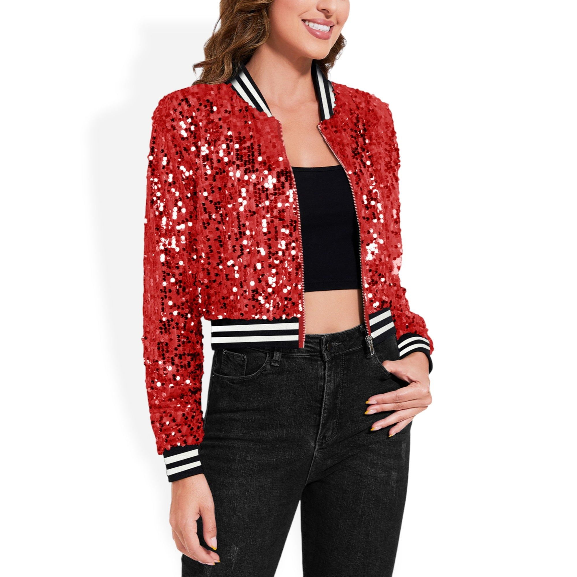 DKNY Womens Zipper Motorcycle Jacket, Orange, XX-Small
