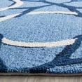 thumbnail image 4 of SAFAVIEH Four Seasons Vinal Floral Polyester Runner Rug, Blue/Ivory, 2'3" x 8', 4 of 6