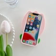 thumbnail image 5 of Kawaii Phone Cases for iPhone 12 Pro Max,Cute Cartoon Flower Phone Case 3D Funny Pink Cat Flower Phone Case for Women Girls Soft Silicone Shockproof Cover for iPhone 12 Pro Max, 5 of 14