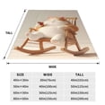 thumbnail image 3 of Balery Relaxing Cat With Tea Manta de Felpa Suave y Acogedora – Cobija de Franela Aterciopelada para Cama, Lavable y Cálida para Sofá, Mascotas, Transpirable-80"x60", 3 of 7