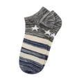 thumbnail image 2 of INSPIRE CHIC Women's Low Cut Ankle Length Stripes Stars Pattern Socks Assorted Color women shoe 4-8, 2 of 6