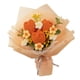 thumbnail image 1 of Ramo de flores de ganchillo, flores de punto, decoración, regalo, centro de mesa, flores artificiales Naranja, 1 of 9
