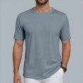 thumbnail image 4 of TOWED22 Running Shirts Men Sport Tops Quick Dry Gym Wicking Athletic T Shirts Breathable Cool Workout Shirts Grey,3XL, 4 of 7