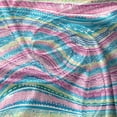 thumbnail image 5 of Ambesonne Tribal Valance Pack of 2, Watercolor Aztec Stripes, 54"X12", Blue Pink Cream, 5 of 5