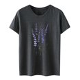 thumbnail image 4 of Ruyang Women's Summer Floral Print T Shirt Cute Flower Graphic Loose Tees Crew Neck Short Sleeve Casual Tops Fashion Casual Blouse, 4 of 4