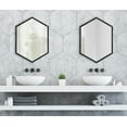 thumbnail image 7 of Kate and Laurel Laverty Modern Framed Hexagon Mirror, 22" x 31", Black, Contemporary Geometric Wall Decor, 7 of 7