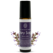 Premium Clary Sage Essential Oil Roll On Opal Massage Therapy