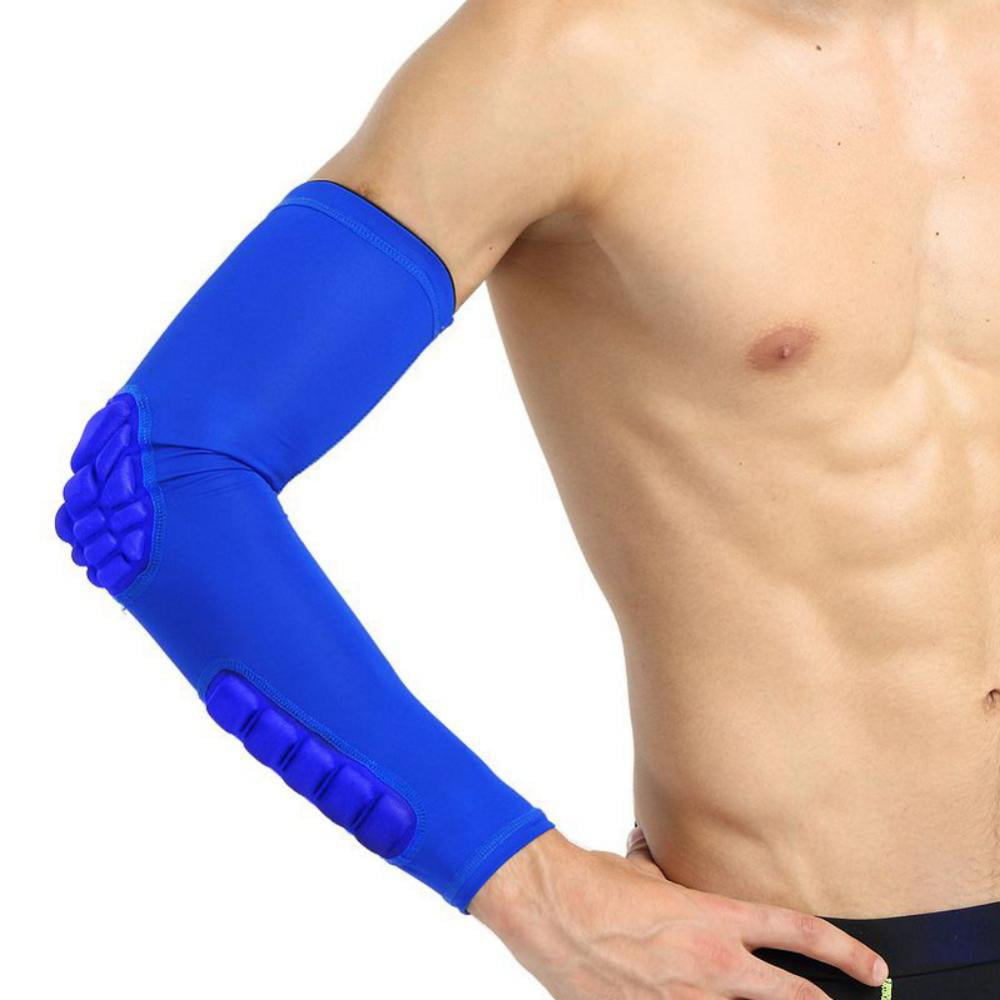 2Pcs Arm Sleeve Elbow Pad Protection Compression Sport Arm Crashproof Basketball 