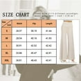 thumbnail image 6 of TEMOFON Women High Waist Pants Casual Stretchy Wide Leg Palazzo Lounge Pants Comfy Loose Fit Dress Pants Beige, 6 of 8
