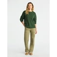 Time and Tru Women's and Women’s Plus Textured Stitch Sweater, Midweight, Sizes XS-4X