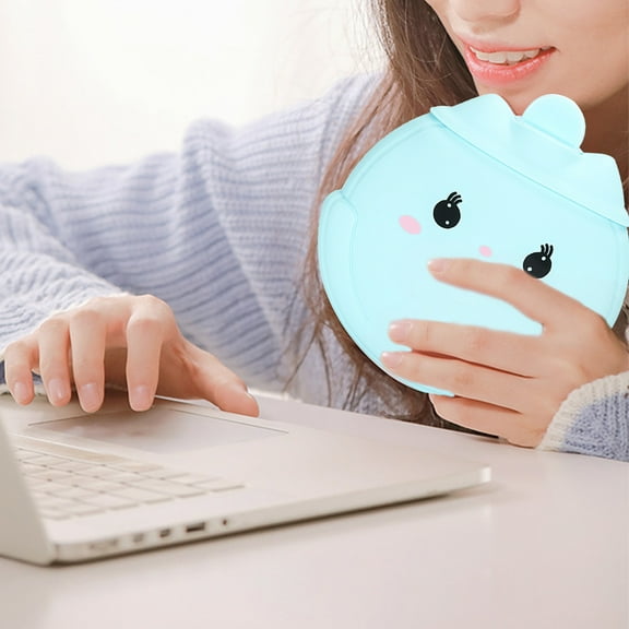 Hot Water Bottle 450ml, Winter Injection Hand Warmer, Portable Explosion Proof, Silica Gel Material, Microwave Heatable, Refrigerator Safe, 3-5 Hours Heat Preservation, Home Office Outdoor Use