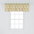 thumbnail image 2 of Ambesonne Floral Valance Pack of 2, Aster Blossoms Herbs Pattern, 54"X18", Beige and Multicolor, 2 of 2