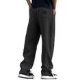thumbnail image 4 of Uwinwear Men's Track Sweatpants, Open Bottom Elastic Waist Casual Workout Pants Elastic Drawstring Long Pants Casual Loose Fit Trousers,Black,M, 4 of 4