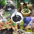 thumbnail image 2 of Submersible Fountain Stream Pond Waterfall Aquarium Statuary Multi Function Pump,1.6ft High Lift, Aquarium, Fish Tank Fountain, Powerful Water Pump with 4.9ft (1.5m) Power Cord, 2 of 7