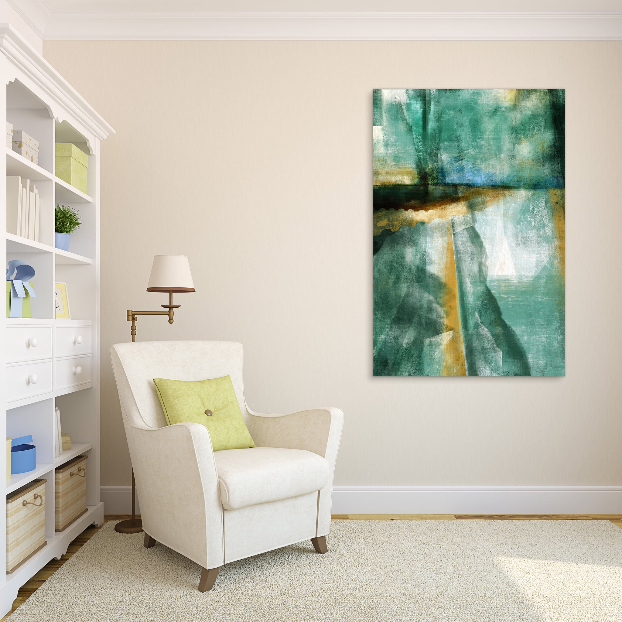 Empire Art Direct Ireland I Frameless Free Floating Tempered Glass Panel Graphic Wall Art, 48" x 32" x 0.2", Ready to Hang