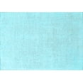thumbnail image 1 of Ahgly Company Indoor Rectangle Solid Light Blue Modern Area Rugs, 5' x 7', 1 of 4