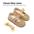 thumbnail image 6 of DREAM PAIRS Toddler Girls Mary Jane Flats, Wide Fit Black Dress Shoes with Cushioned Insole, Adjustable Hook & Loop Strap, Comfortable Non-Slip Uniform Shoes for Little Kids, 6 of 7