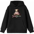 thumbnail image 4 of Teddy Dreams Boy's Black Long Sleeve Hoodie-Large, 4 of 6