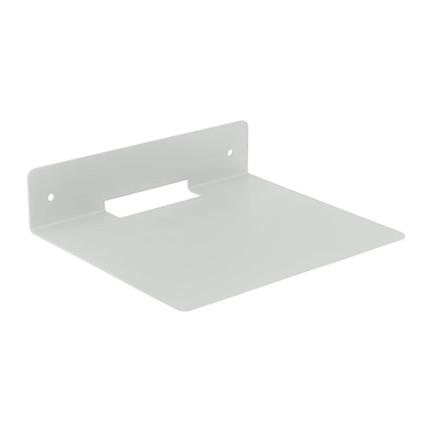 Soporte de pared para altavoces, estantes flotantes de pared, almacenamiento compacto y resistente. Blanco