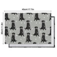 thumbnail image 6 of Black Labrador Summer Placemats Table Placemats Set Of 4-Linen Kitchen Washable Placemats Table Mats 11.8"x17.7"Non-Slip Heat Resistant, 6 of 6